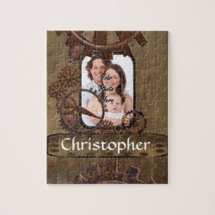 Puzzle Plantilla de fotografía personalizada de steampunk