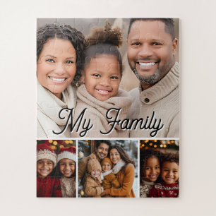 Puzzle Plantilla de fotos personalizadas de mi familia