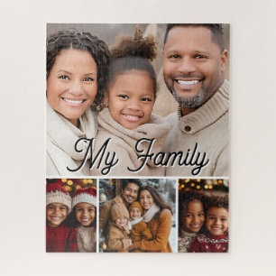 Puzzle Plantilla de Fotos Personalizadas de Mi Familia