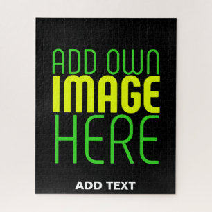 PUZZLE PLANTILLA DE TEXTO DE IMAGEN NEGRA SENCILLA EDITAB