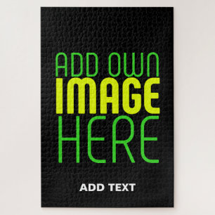 PUZZLE PLANTILLA DE TEXTO DE IMAGEN NEGRA SENCILLA EDITAB