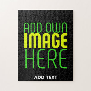 PUZZLE PLANTILLA DE TEXTO DE IMAGEN NEGRA SENCILLA EDITAB