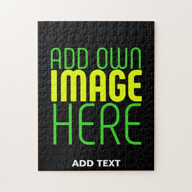 PUZZLE PLANTILLA DE TEXTO DE IMAGEN NEGRA SENCILLA EDITAB (Vertical)