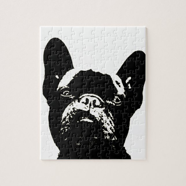 Puzzle Plantilla del bulldog francés (Vertical)
