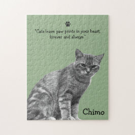 Puzzle Plantilla personalizada de imagen de imagen de gat