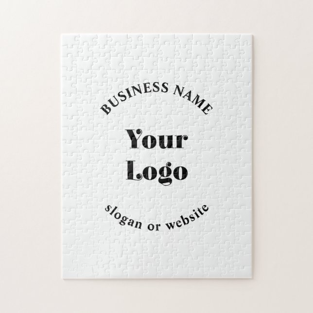 Puzzle Plantilla retro-moderna minimalista para su logoti (Vertical)