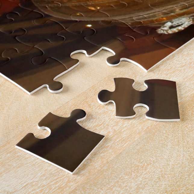 Puzzle Plata y Oro Elegante Té Cultura - Samov de época (Lado)