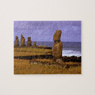 Puzzle Plataforma Tahai Estatua Moai Resúmenes Pascua