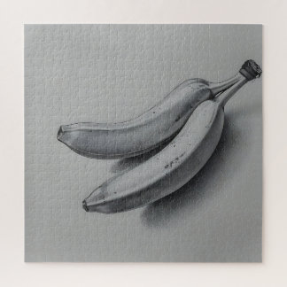 Puzzle Plátano exótico en gris