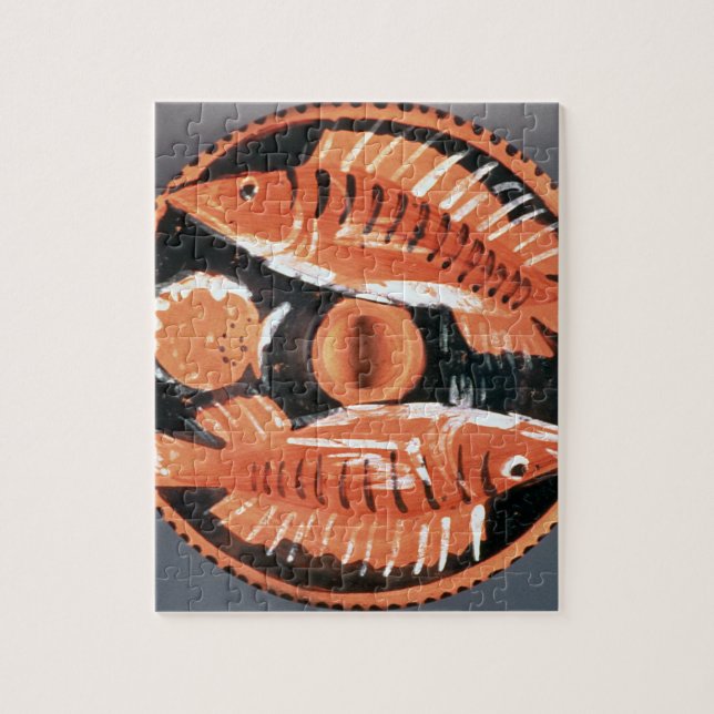 Puzzle Platee la representación de dos pescados, 350 A.C. (Vertical)