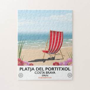Puzzle Platja del Portitxol, Costa Brava, España