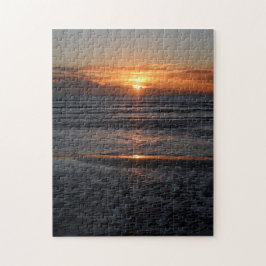 Puzzle Playa al atardecer