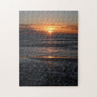 Puzzle Playa al atardecer