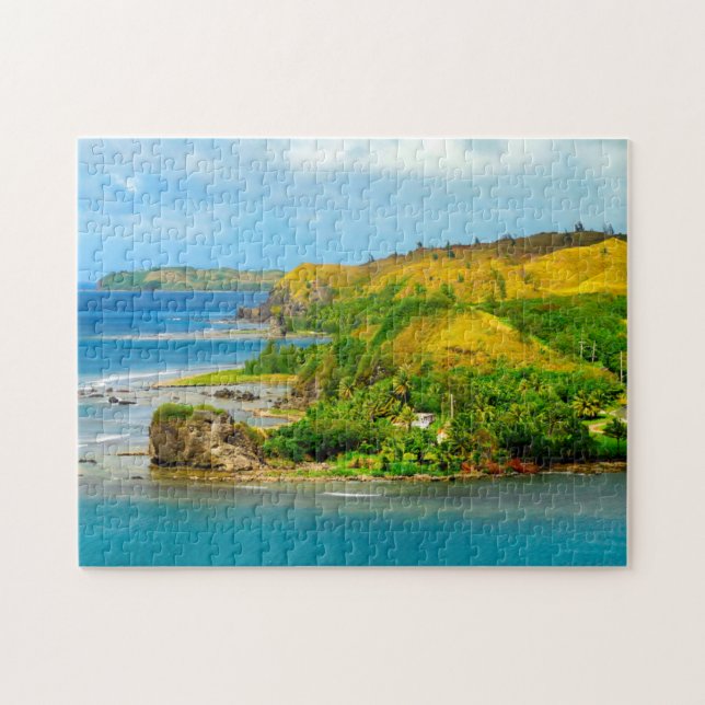 Puzzle Playa Costera de Guam. (Horizontal)