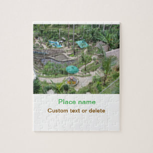 Puzzle playa de agua océano playa añadir nombre de sitio 
