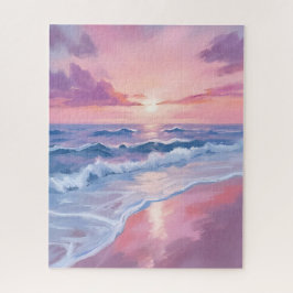 Puzzle Playa de Algodón de Azúcar | Pintura de Olas del O