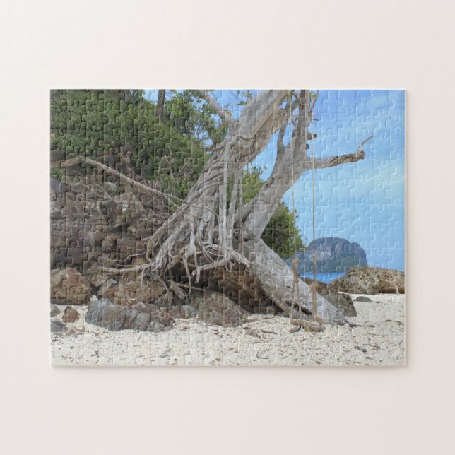 Puzzle Playa de arena tropical (Horizontal)
