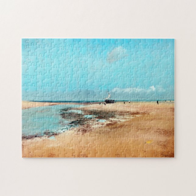 Puzzle Playa de baja marea (boca del río), Edgar Degas (Horizontal)