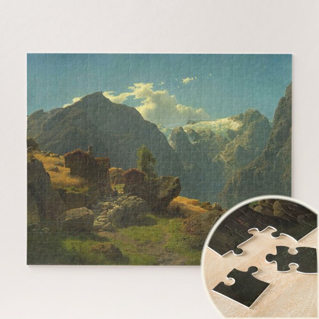 Puzzle Playa de Bale, Hans Fredrik Gude (Subido por el creador)