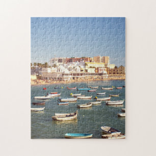 Puzzle Playa de Caleta en Cádiz, Andalucía, España