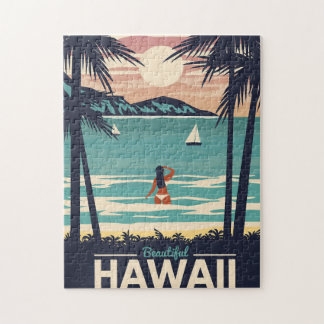 Puzzle Playa de Hawaii con estilo