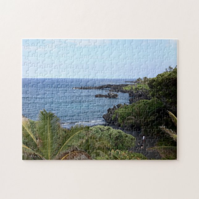 Puzzle Playa de la carretera de Hana, Maui, Hawaii (Horizontal)