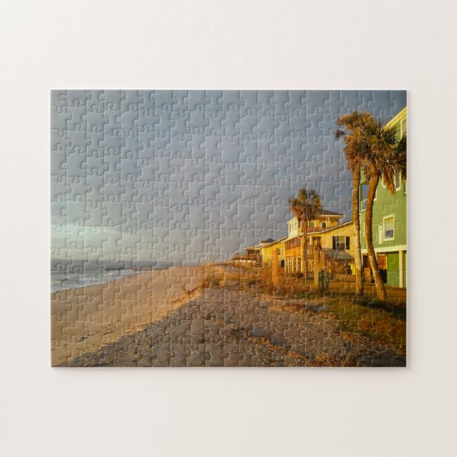 Puzzle Playa de la Isla Edisto Carolina del Sur. (Horizontal)