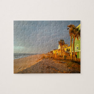 Puzzle Playa de la Isla Edisto en Carolina del Sur. Rompe