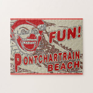 Puzzle Playa de Pontchartrain, Vintage,