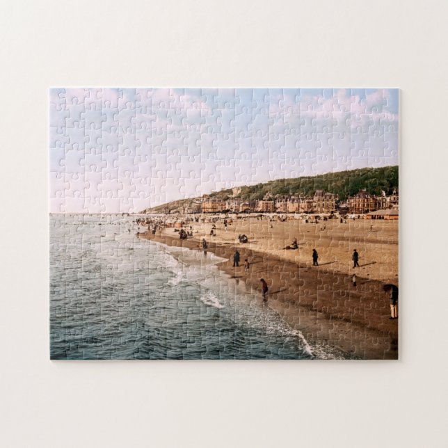 Puzzle Playa De Trouville Normandía Francia (Horizontal)