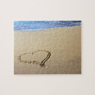 Puzzle Playa del corazón del amor