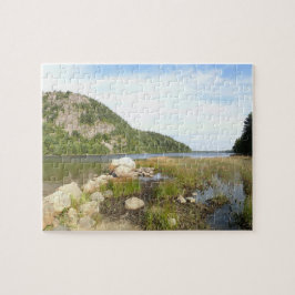 Puzzle Playa del lago Echo en el Parque Nacional Acadia