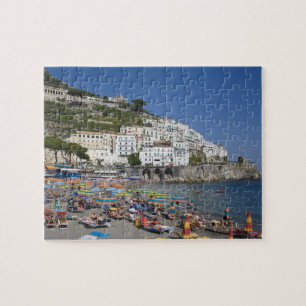 Puzzle Playa en Amalfi, Campania, Italia