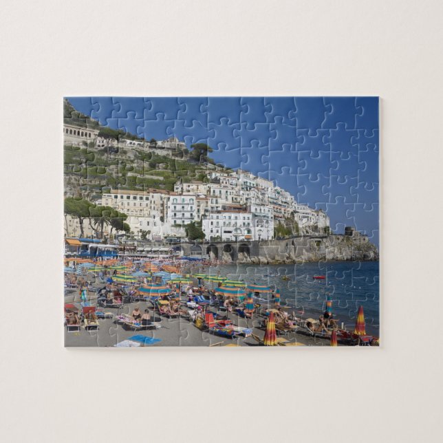 Puzzle Playa en Amalfi, Campania, Italia (Horizontal)