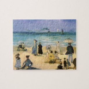 Puzzle Playa en Boulogne de Edouard Manet, Arte Antiguo