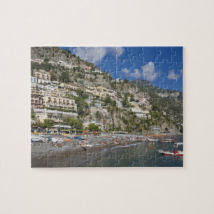 Puzzle Playa en Positano, Campania, Italia