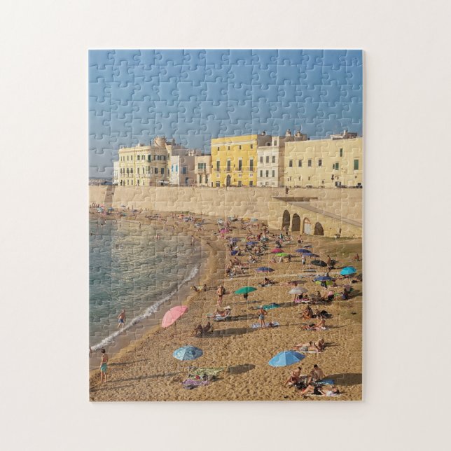 Puzzle Playa italiana en Gallipoli, Puglia (Vertical)