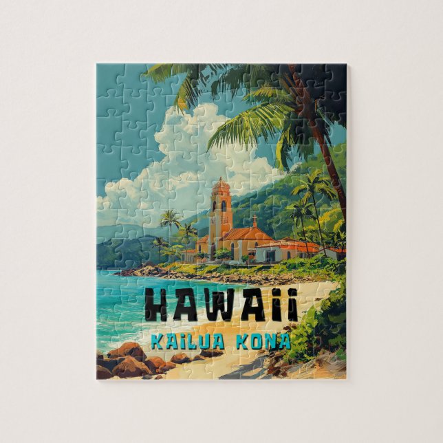 Puzzle Playa Kailua Kona Hawaii (Vertical)