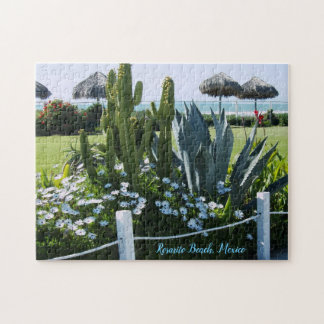 Puzzle Playa Rosarito México, Cactus Tiki N Océano