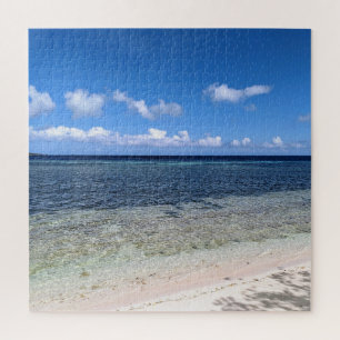 Puzzle Playa soleada de Indonesia con foto de vista al ma