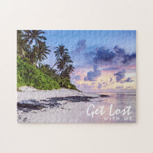 Puzzle Playa Tropical Island Beach Sunset se pierde