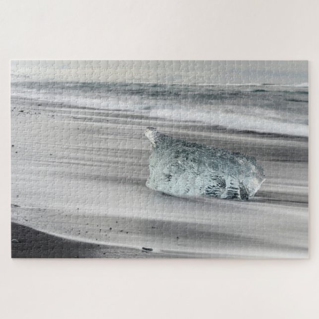 Puzzle Playa volcánica negra | Parque nacional Vatnajokul (Horizontal)