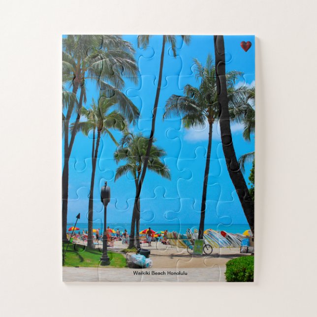 Puzzle Playa Waikiki Honolulu (Vertical)