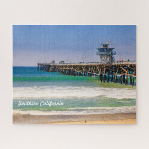 Puzzle Playa y muelle del sur de California en San Clemen
