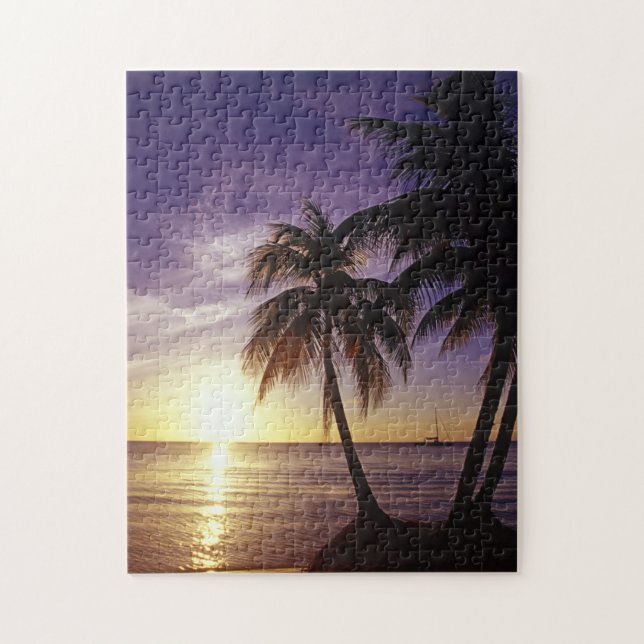Puzzle Playas en Negril, Jamaica (Vertical)