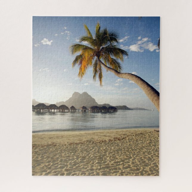 Puzzle Playas tropicales | Casas de playa, Bora Bora (Vertical)