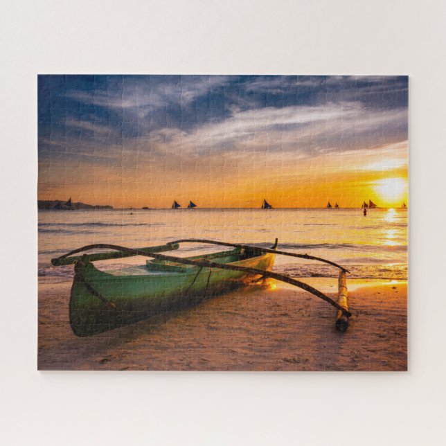 Puzzle Playas tropicales | Playa Blanca de Boracay (Horizontal)