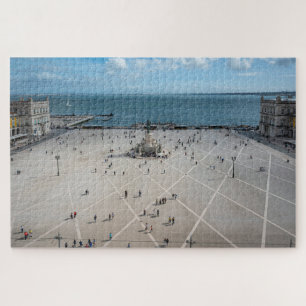 Puzzle Plaza de Comercio desde arriba en Lisboa, Portugal