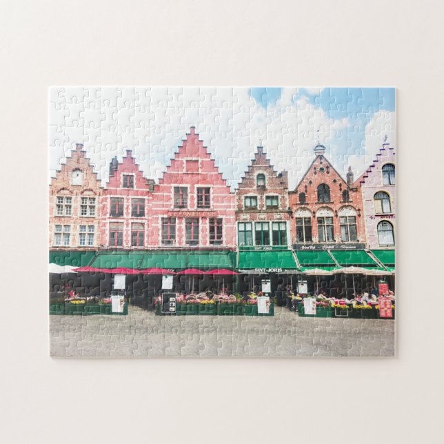 Puzzle Plaza del mercado Brujas (Horizontal)