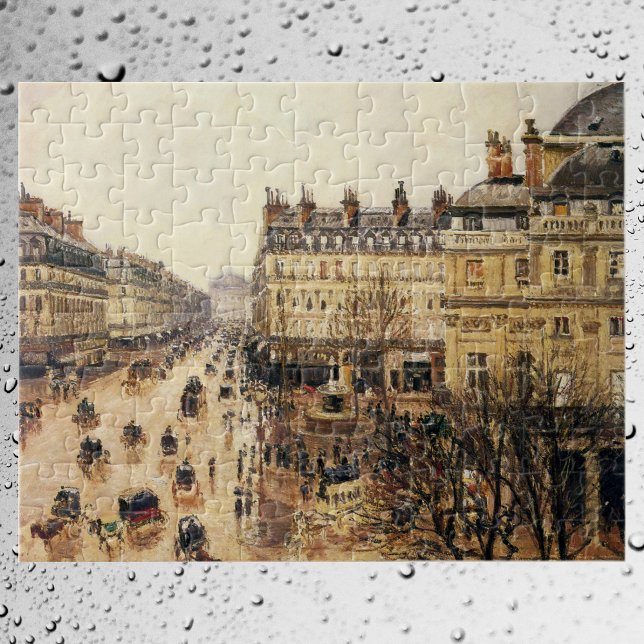 Puzzle Plaza del Teatro Francais, París Lluvia por Pissar (Subido por el creador)